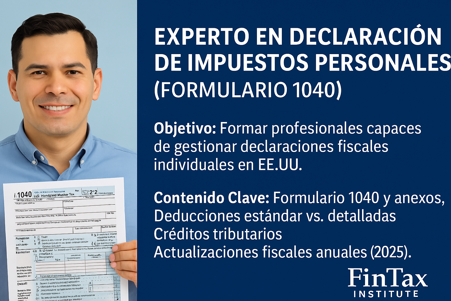 Experto en Declaración de Impuestos Personales (Formulario 1040)